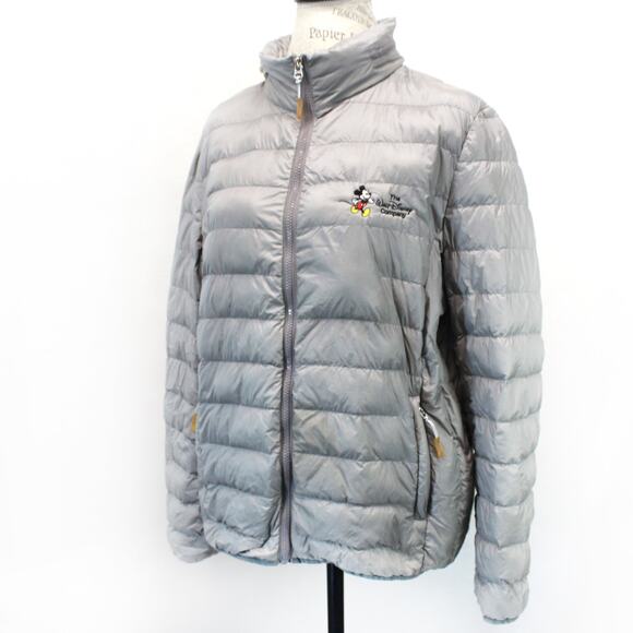 Tumi TUMIPAX Puffer Jacket Inner Pillow Walt Disney Company Gray Down Fill XL - Picture 1 of 8